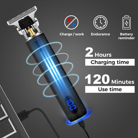 YOGINGO Hair Trimmer side view with protection combs