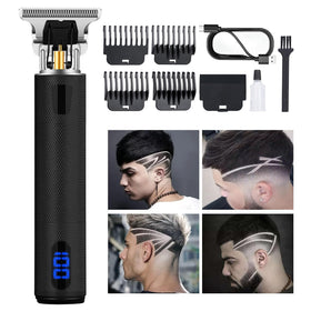 YOGINGO Professional Hair Trimmer front view with LCD display