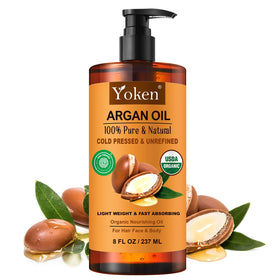Yoken 8oz Argan Oil front view with label