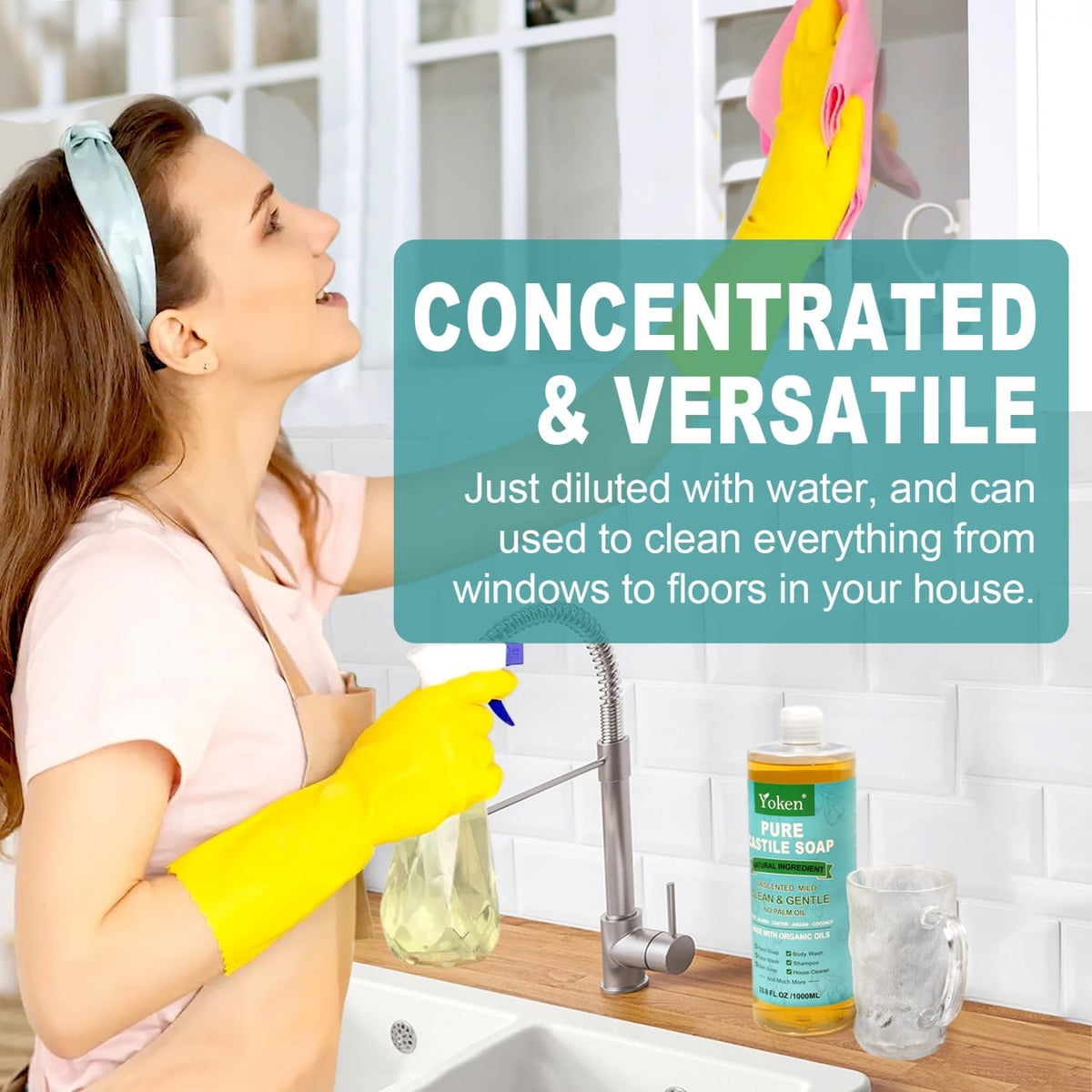 Yoken Castile Soap used for washing vegetables