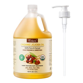 Yoken Jojoba Oil 128oz front view with label