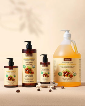 Yoken Jojoba Oil being applied to skin