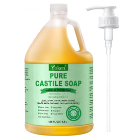 Yoken Peppermint Castile Soap 1 Gallon front view