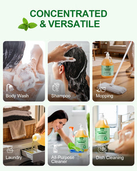 Yoken Peppermint Castile Soap in a kitchen setting