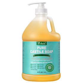 Yoken Pure Castile Liquid Soap 64 Oz unscented front view