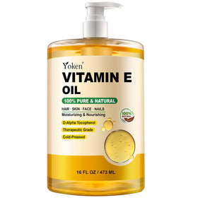 Yoken Vitamin E Oil 16 oz bottle front view
