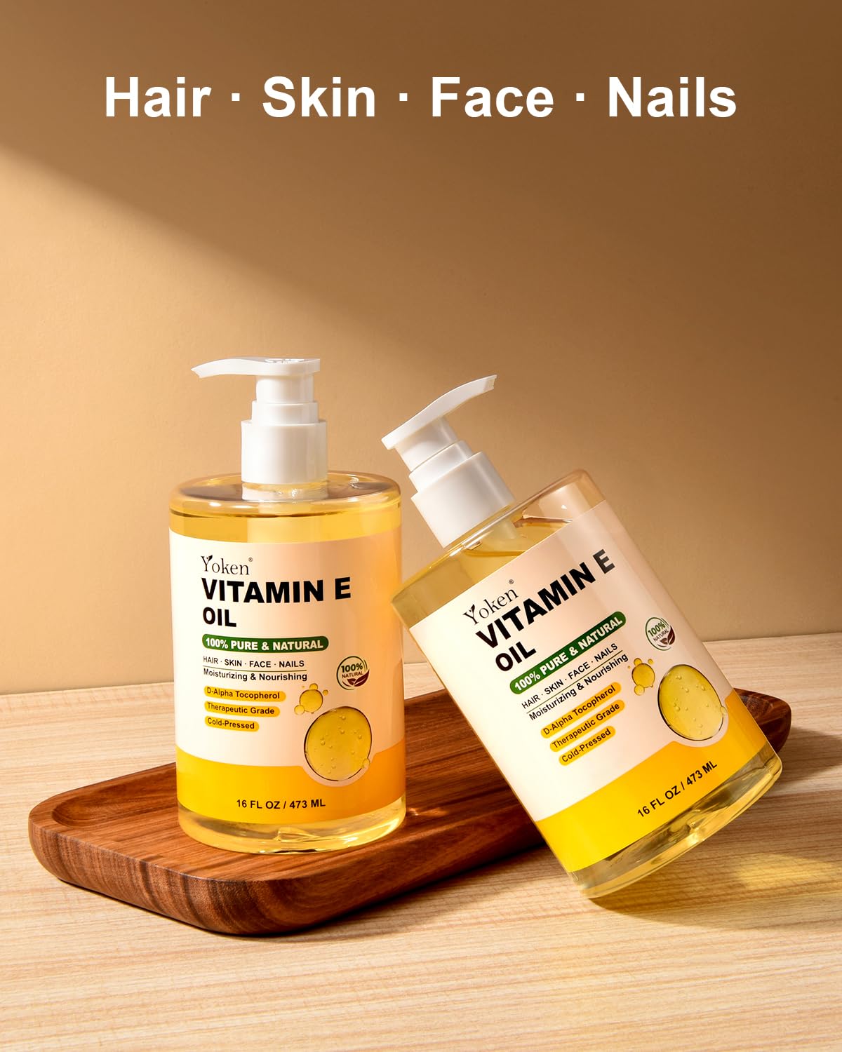 Yoken Vitamin E Oil in a lifestyle setting