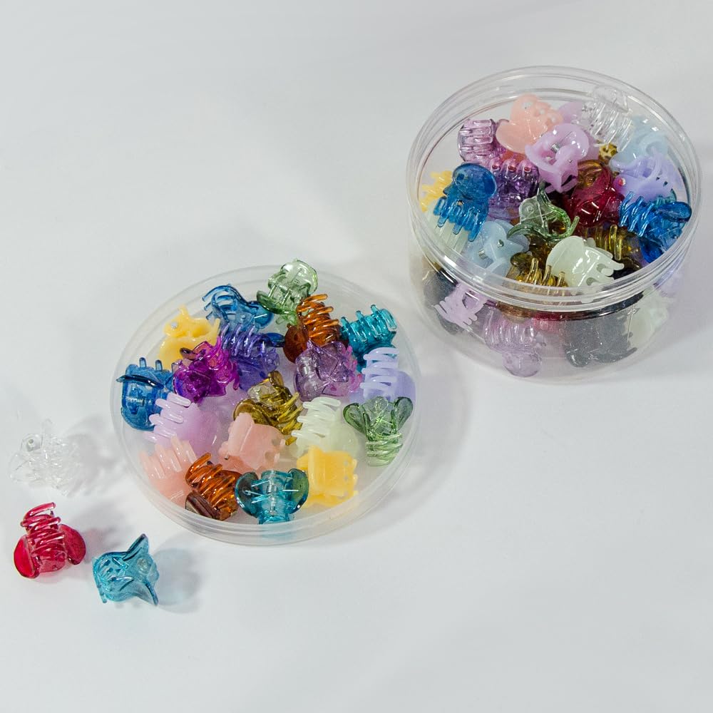 Yongdeli Mini Hair Claw Clips displayed in a protective box