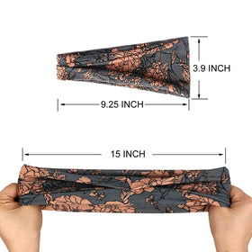 YONUF headband worn by a model during yoga