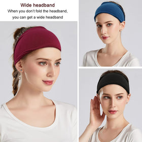 YONUF headbands displayed in a flat lay arrangement