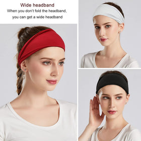 YONUF headbands displayed in various colours