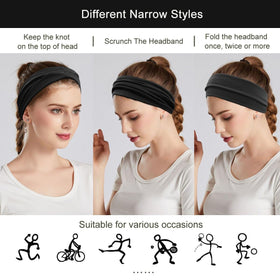 YONUF headbands displaying breathable fabric