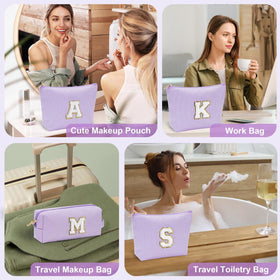 YOOLIFE Initial Makeup Bag in a lifestyle setting