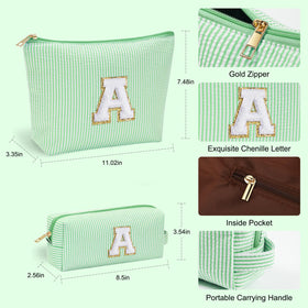 YOOLIFE Initial Makeup Bag side view showcasing durable material