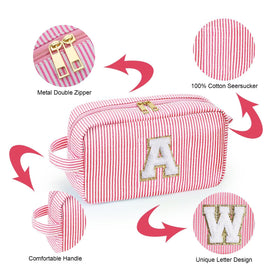 YOOLIFE Initial Makeup Bag size comparison with hand