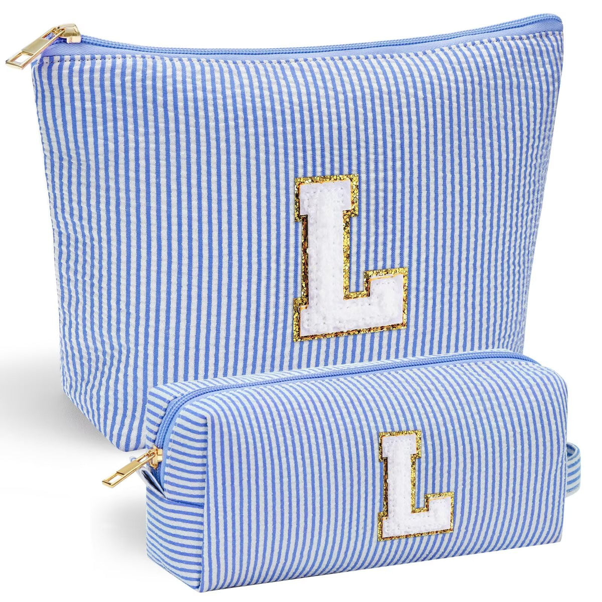 YOOLIFE Makeup Bag pink model with chenille letter