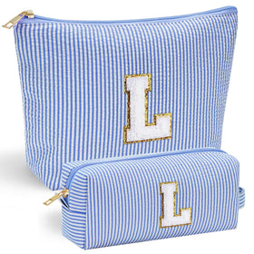 YOOLIFE Makeup Bag pink model with chenille letter