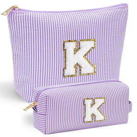 YOOLIFE purple personalized toiletry bag front view