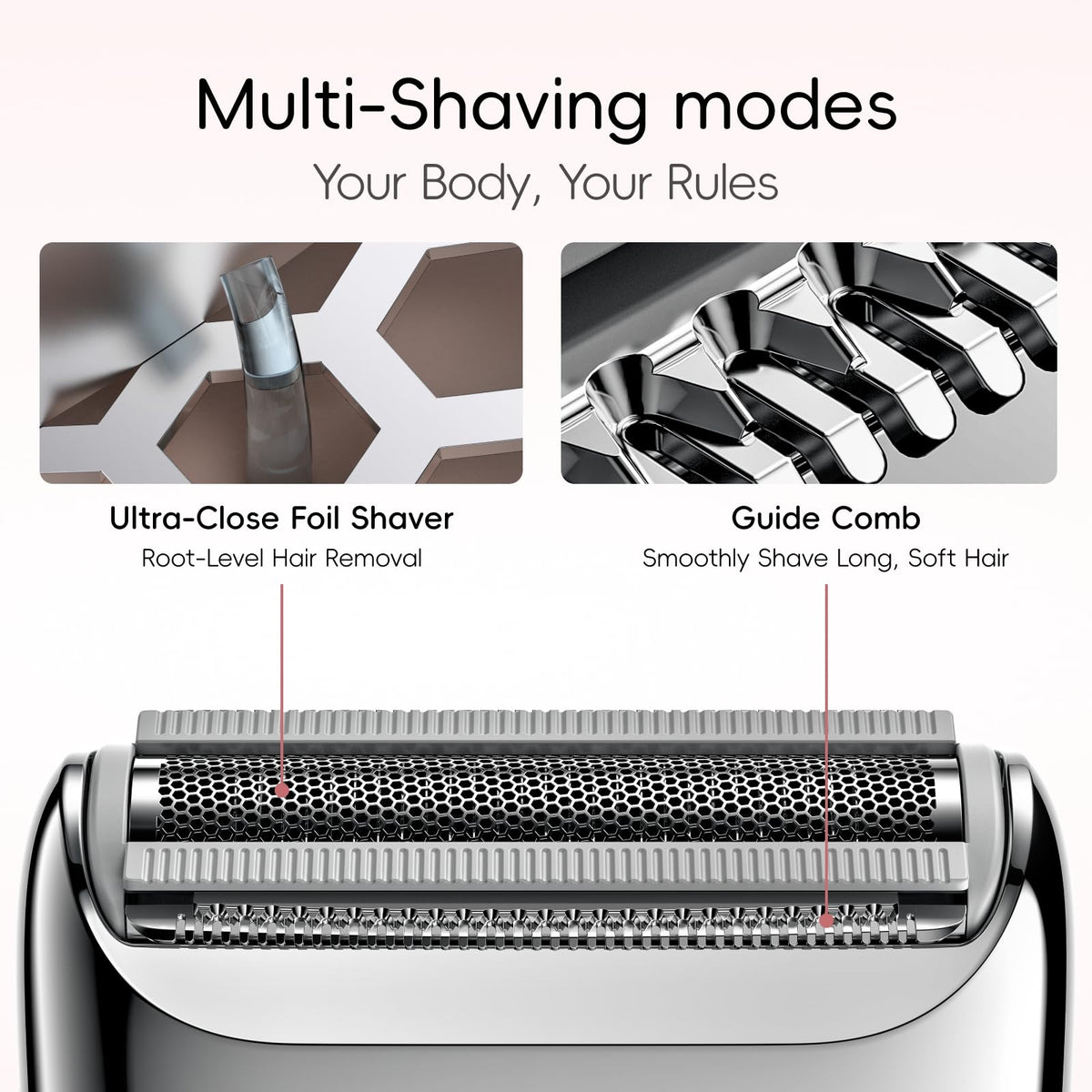 yoose Electric Razor showing waterproof feature