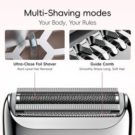 yoose Electric Razor showing waterproof feature