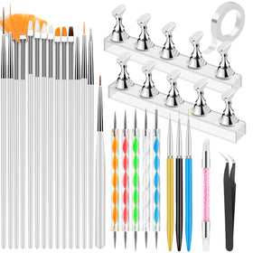 YOOVR 28-In-1 Nail Art Tools Set with brushes and tools