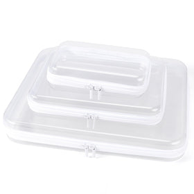YOPCDJ Clear Hard Shell Zipper Case front view showing transparent design