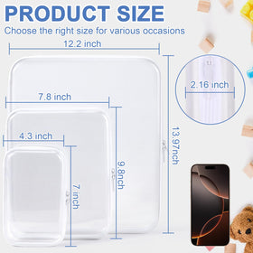YOPCDJ Clear Zipper Pouch with secure zipper closure and cosmetics inside