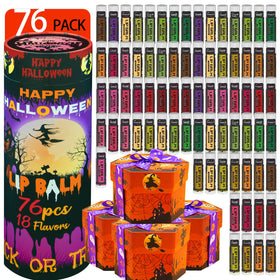 Yopela Halloween Lip Balm Set 76 Pack with assorted flavours