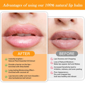 Yopela lip balm in vanilla flavour with natural ingredients