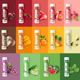 Yopela lip balm with coconut oil and vitamin E packaging