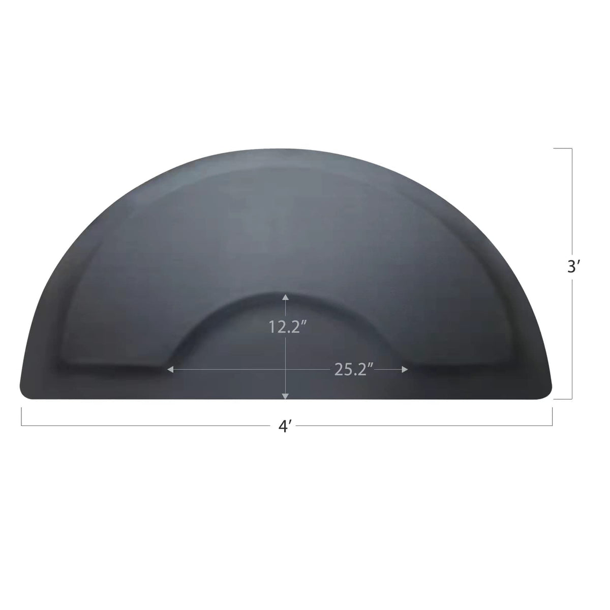 Yoshiko Salon Barber Chair Mat 3'x4' black ergonomic design