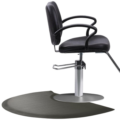 Yoshiko Salon Barber Chair Mat 3'x4' black front view