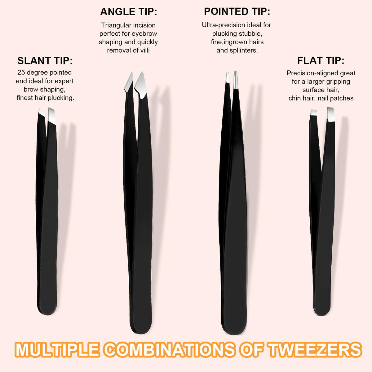 Yougai Tweezers Set leather case opened showing contents