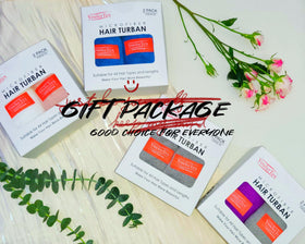 YoulerTex Microfiber Hair Towel Wrap in use after shower