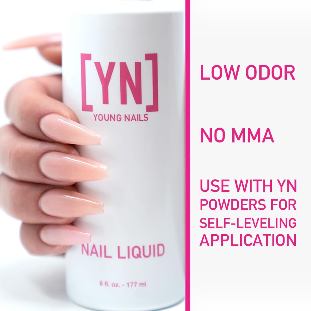 Young Nails Liquid Nail Monomer 6 oz back view