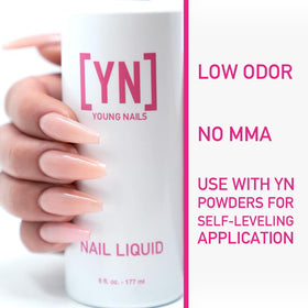 Young Nails Liquid Nail Monomer 6 oz back view