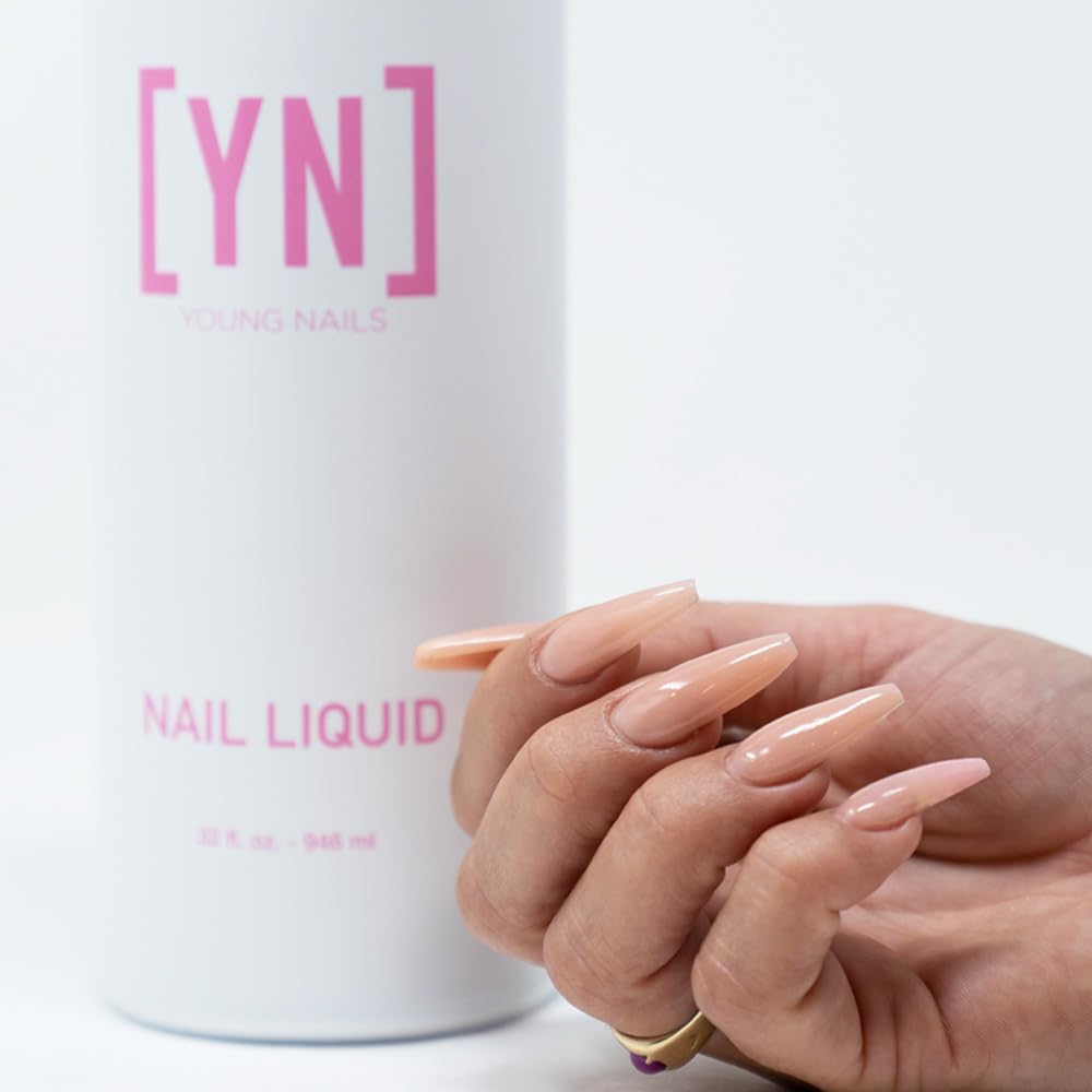 Young Nails Liquid Nail Monomer with acrylic nail setup