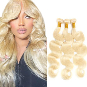 YOUNGHANN Blonde Bundles 613 Body Wave front view