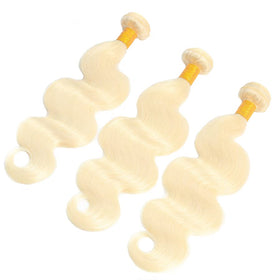 YOUNGHANN Blonde Bundles 613 Body Wave length comparison