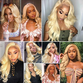 YOUNGHANN Blonde Bundles 613 Body Wave side view