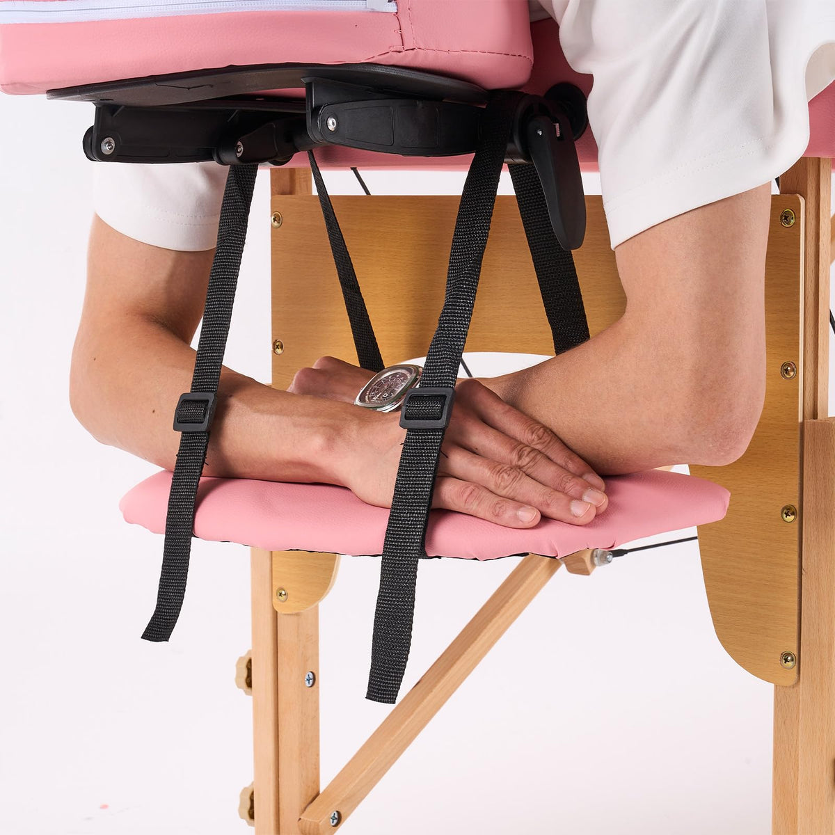 YOUNIKE Portable Massage Table showing high-density sponge cushion