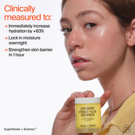 Youth To The People Superberry Dream Mask application on skin