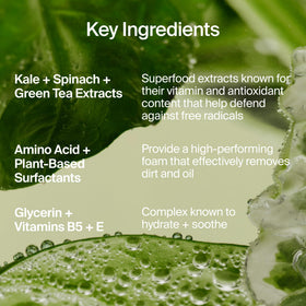 Youth To The People Superfood Antioxidant Cleanser label details