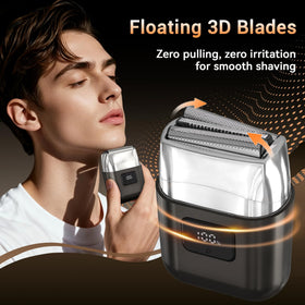 YOXSPD Electric Foil Shaver compact size comparison in hand