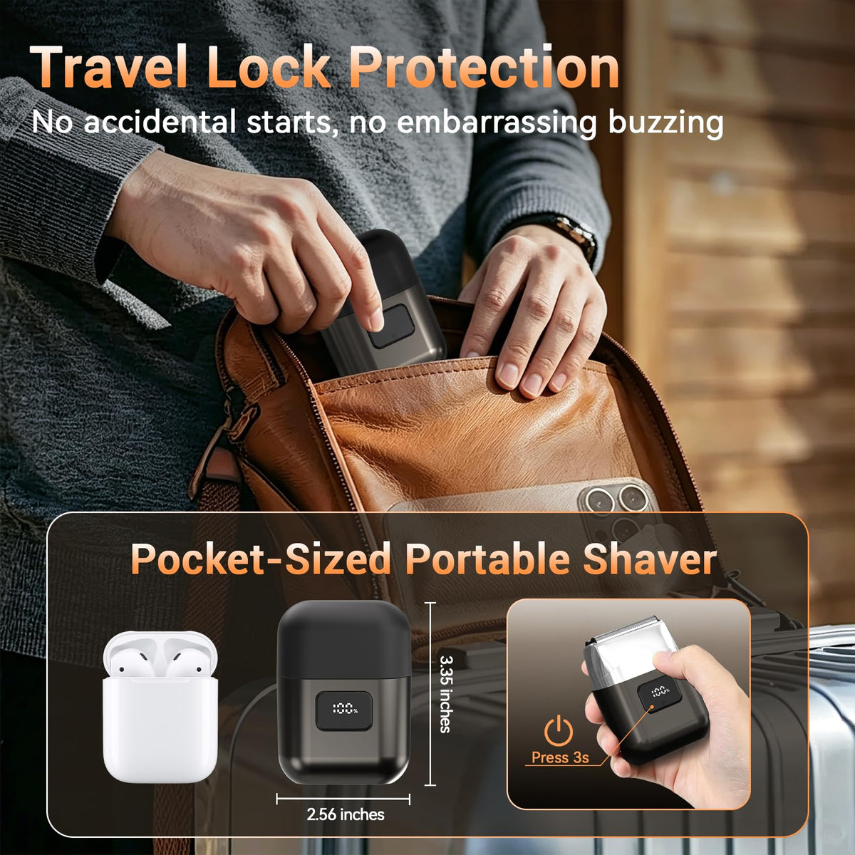 YOXSPD Electric Foil Shaver detachable head for easy cleaning