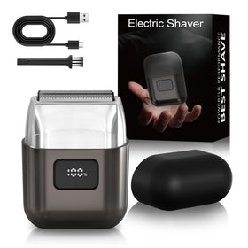 YOXSPD Electric Foil Shaver front view with three floating blades