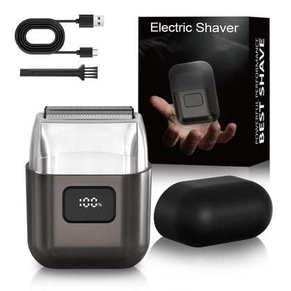 YOXSPD Electric Foil Shaver front view with three floating blades