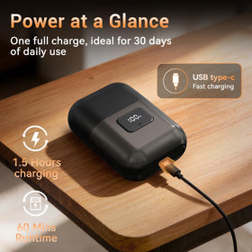 YOXSPD Electric Foil Shaver USB-C charging port close-up