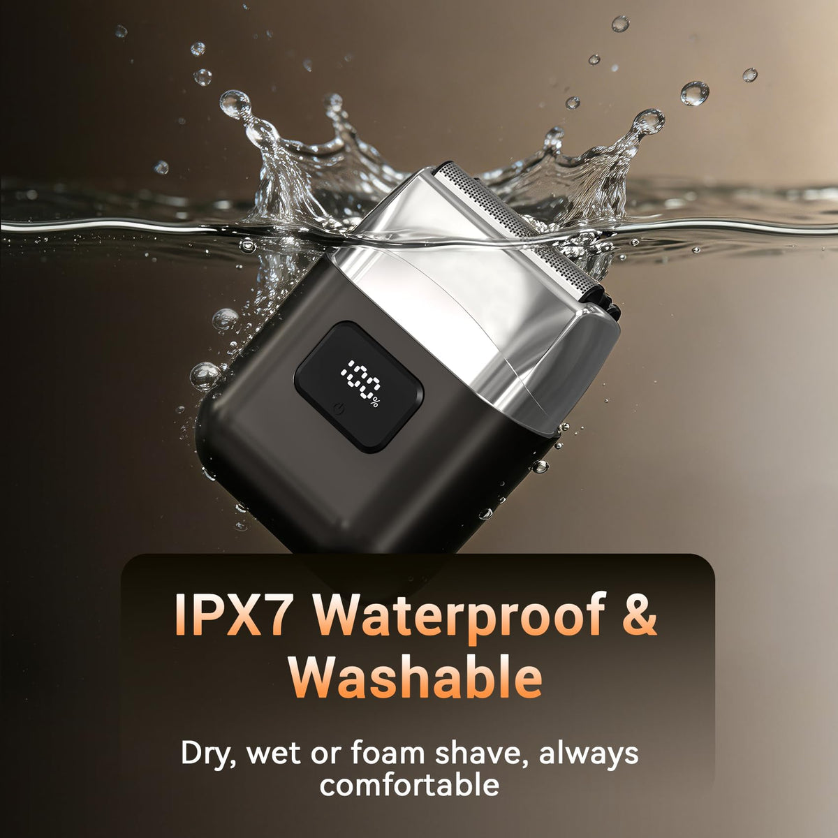 YOXSPD Electric Foil Shaver waterproof feature demonstration