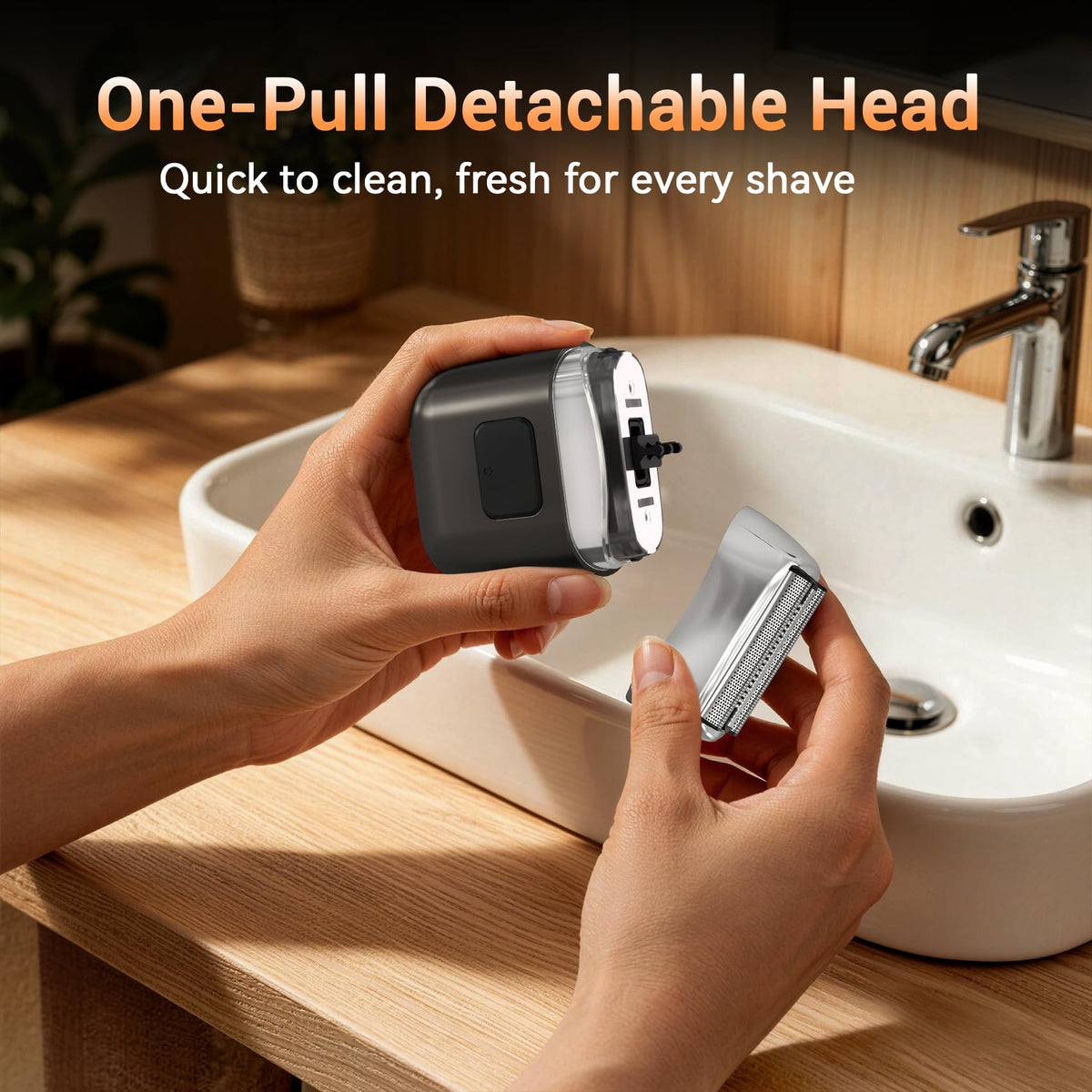 YOXSPD Electric Foil Shaver with travel lock engaged